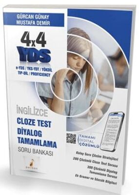 YDS İngilizce 4x4 Cloze Test Diyalog Tamamlama Soru Bankası - 1