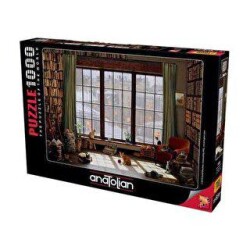 Anatolian Puzzle 1000 Parça Pencere Kedileri - Anatolian