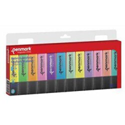 Penmark Fosforlu Kalem 12 Renk Karışık 6 Pastel - 6 Neon - Penmark