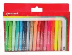 Penmark Kalem Tipi Fosforlu Kalem 18 Li Bristol Neon+Pastel+Tropik - Penmark