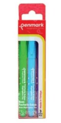 Penmark Kalem Tipi Fosforlu Kalem 3`lü Bristol Neon - Penmark