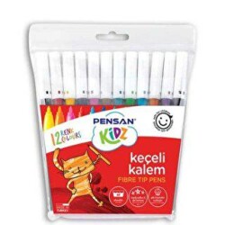 Pensan Kidz Yıkanabilir Jumboo Keçeli Kalem 12 Rnk - Pensan