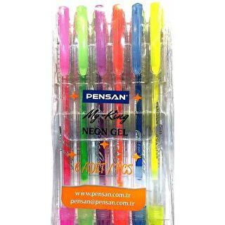 Pensan My-King Neon Jel Kalem 6Lı Set - 1