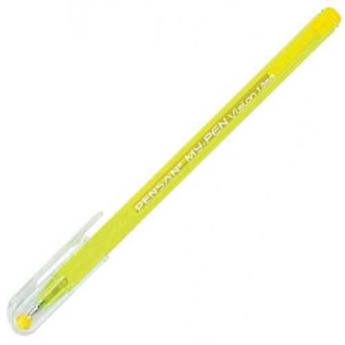 Pensan My-Pen Renkli Tükenmez Kalem Sarı 1 Mm