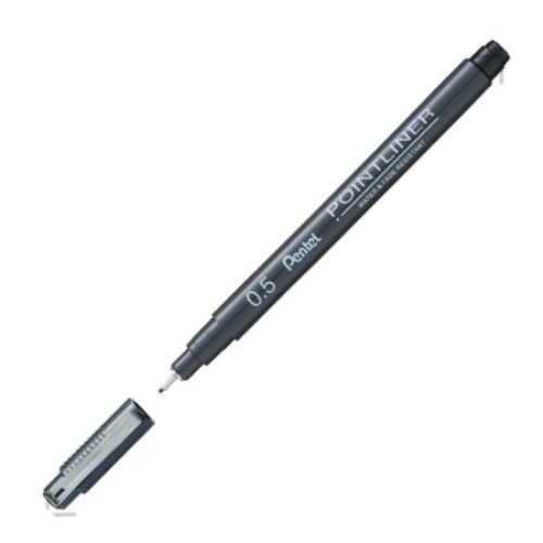 Pentel Fiber Uçlu Yazı Ve Çizim Kalemi İnce Uç 0.5 Mm