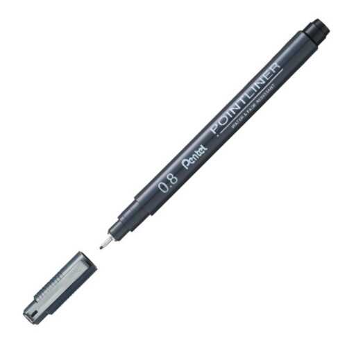 Pentel Fiber Uçlu Yazı Ve Çizim Kalemi İnce Uç 0.8 Mm