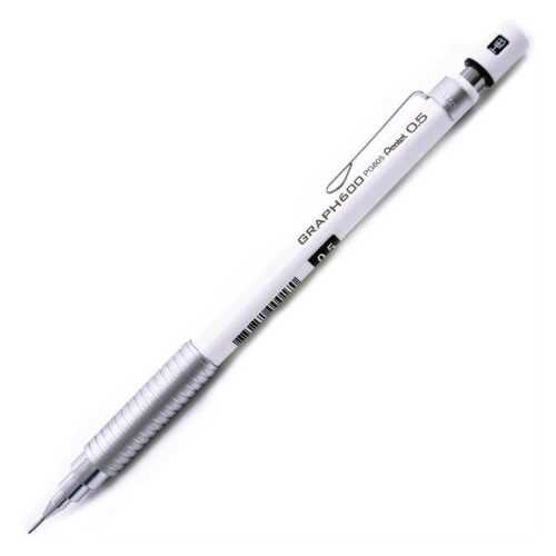 Pentel Graphgear 600 Teknik Çizim Ve Yazı İçin Versatil Uçlu Kalem Beyaz 0.5 Mm