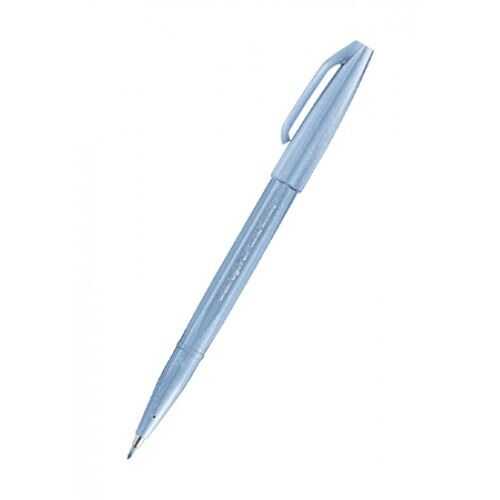 Pentel İmza Kalemi Fırça Uçlu Açık Mavi