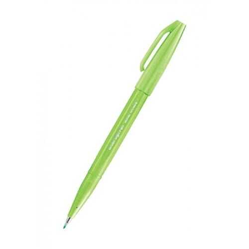 Pentel İmza Kalemi Fırça Uçlu Yeşil