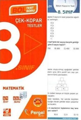 Pergel 8. Sınıf Matematik Çek Kopar Yaprak Test - 2