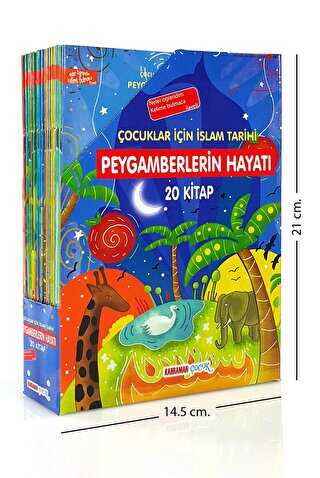 Peygamberlerin Hayatı 20 Kitap Kutulu Yeni Set, Kuşe - Kahraman Çocuk Kitapları