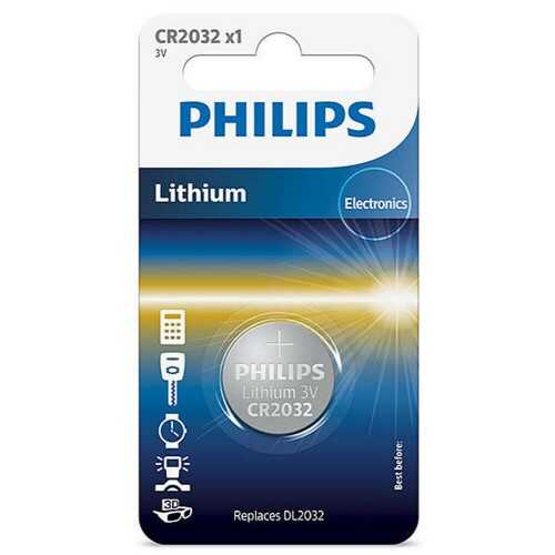 Philips Lithium 3.0V Coin CR2032 Blister