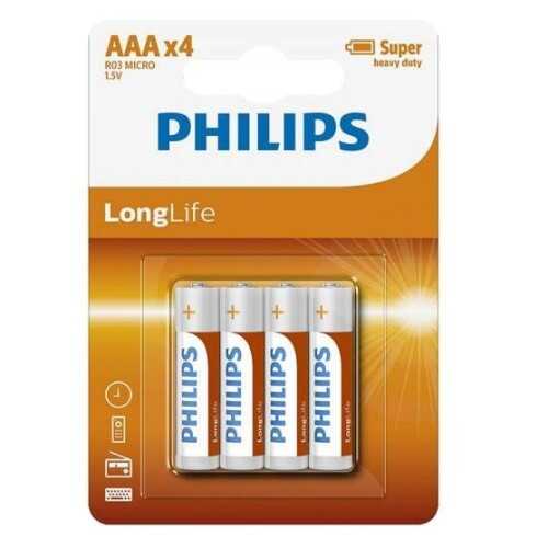 Philips LongLife AAAx4 Blister