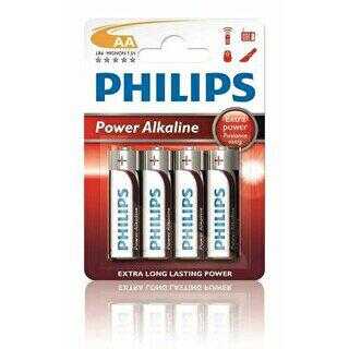 Philips Power Alkaline AAx4 Blister