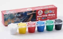 Pigui Akrilik Boya 6 Renk 25Ml - Pigui