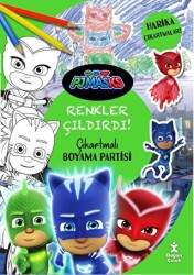 Pjmasks - Renkler Çıldırdı! Çıkartmalı Boyama Partisi - Doğan Çocuk
