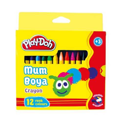 Play-Doh Silin.Crayon Mum Boya 12 Renk Karton