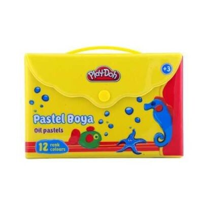 Play-Doh Pastel Boya Çantalı 12 Renk - 1