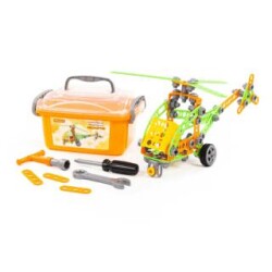 Polesie Mucit Tasarım Seti Helikopter No.1 129 Parça Kapta K.83418 3418 3411 - Polesie