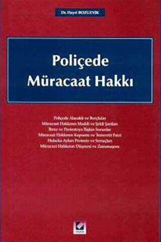Poliçede Müracaat Hakkı - Seçkin Yayıncılık