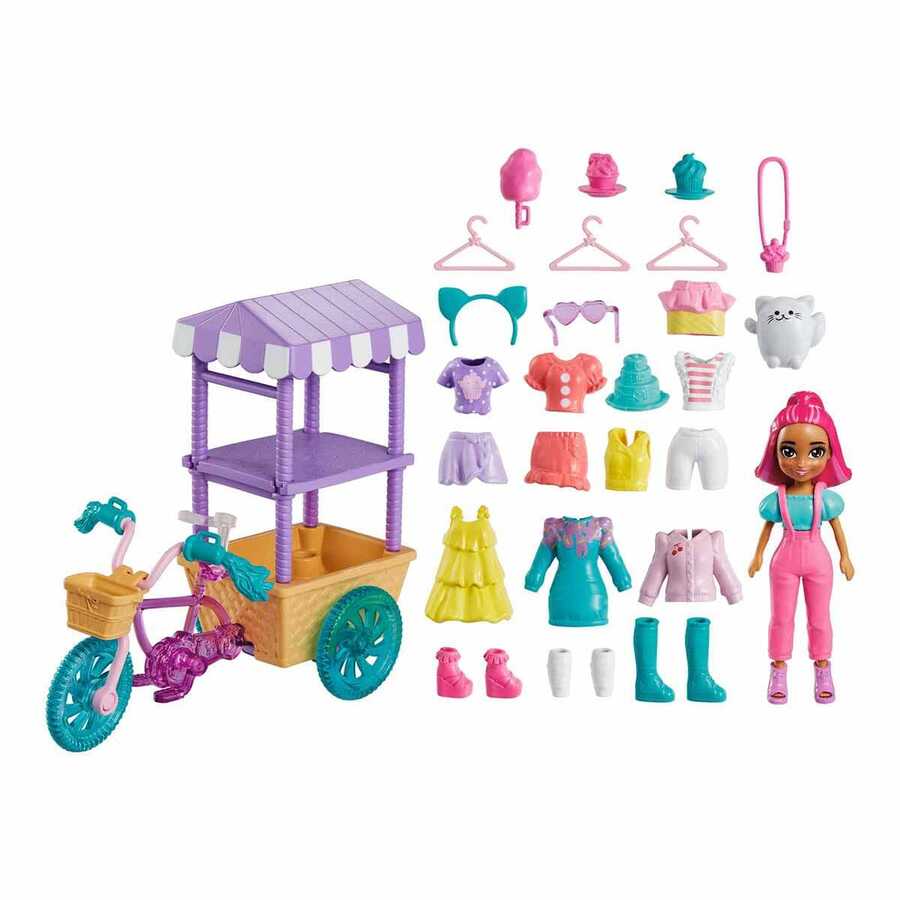 Polly Pocket Bisiklet Dolusu Moda Oyun Seti HHX76 - 2