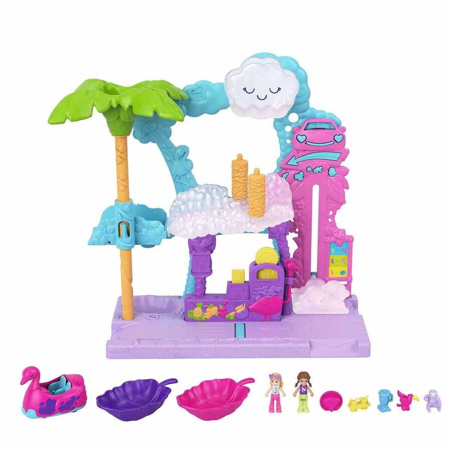 Polly Pocket Flamingo Araba Su Eğlencesi Seti HHJ05 - 2