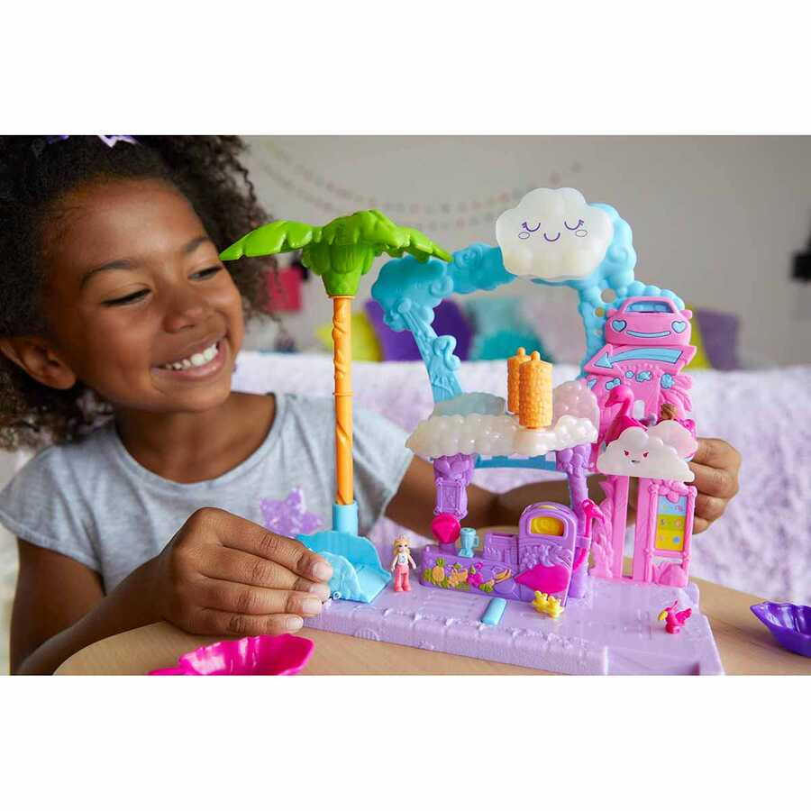 Polly Pocket Flamingo Araba Su Eğlencesi Seti HHJ05 - 3