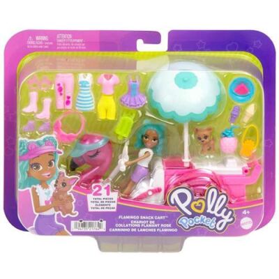 Polly Pocket Flamingo Atıştırmalık Arabası Hwp24 - 1