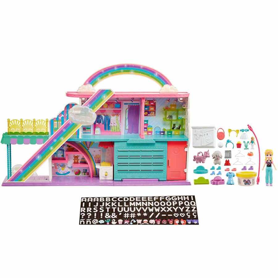 Polly Pocket Gökkuşağı Alışveriş Merkezi Oyun Seti HHX78 - 2