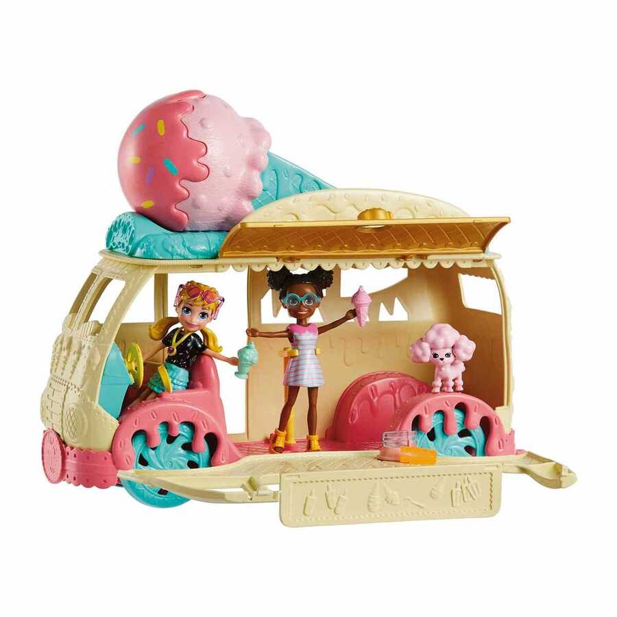 Polly Pocket Minik Lezzetler Dondurma Arabası HHX77 - 3