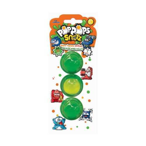 Pop Pops Snotz 3Lü Paket - Yeşil