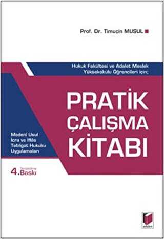 Pratik Çalışma Kitabı - Adalet Yayınevi
