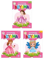 Prenses Boyama Kitabı 3 Kitap - Dokuz Çocuk
