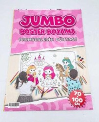 Prenseslerin Dünyası Jumbo Poster Boyama 70x100cm - BKM Kitap