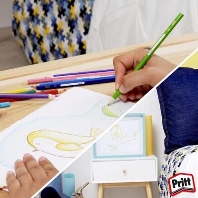 Pritt Kuruboya Kalemi 12 Renk Karton Kutu - 3