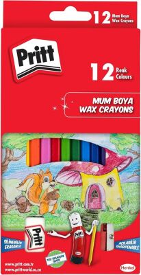 Pritt Silinebilir Pastel Boya 12 Renk - 1