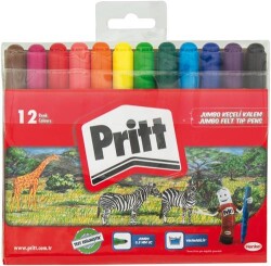 Pritt-Keçeli Kalem 12 Renk Jumbo - Pritt