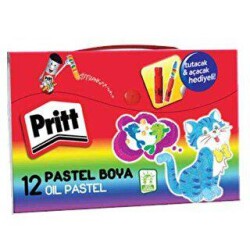 Pritt Pastel Boya 12 Renk Çantalı - Pritt