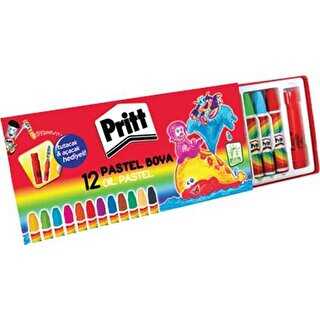 Pritt-Pastel Boya 12 Renk Karton Kutu
