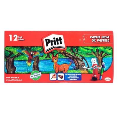 Pritt-Pastel Boya 12 Renk Karton Kutu - 1