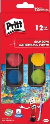 Pritt-Suluboya 12 Renk Büyük Tablet - Pritt