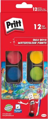 Pritt-Suluboya 12 Renk Büyük Tablet - 1