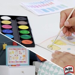 Pritt-Suluboya 12 Renk Büyük Tablet - 3