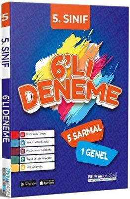 Pruva Akademi 5. Sınıf Tüm Dersler 6`lı Deneme - 1