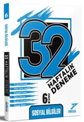 6. Sınıf Sosyal Bilgiler 32 Haftalık Deneme - Pruva Akademi
