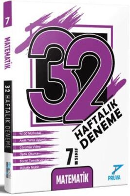 Pruva Akademi 7. Sınıf Matematik 32 Haftalık Deneme - 1