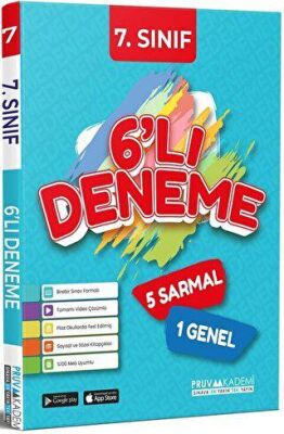 Pruva Akademi 7. Sınıf Tüm Dersler 6`lı Deneme - 1