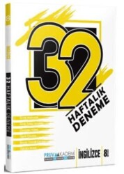 Pruva Akademi 8. Sınıf İngilizce 32 Haftalık Deneme - Pruva Akademi