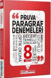 Pruva Akademi Pruva 8. Sınıf Paragraf Denemeleri - Pruva Akademi