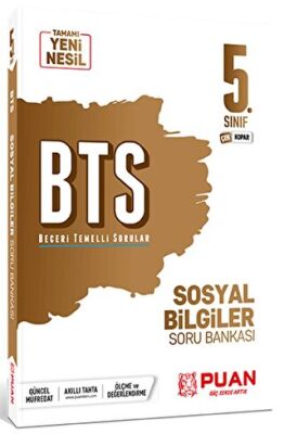 Puan Yayınları Puan Yayınları 5. Sınıf Sosyal Bilgiler BTS Beceri Temelli Soru Bankası - 1